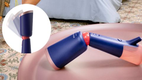 Sleek design with adjustable head: easy to use & store